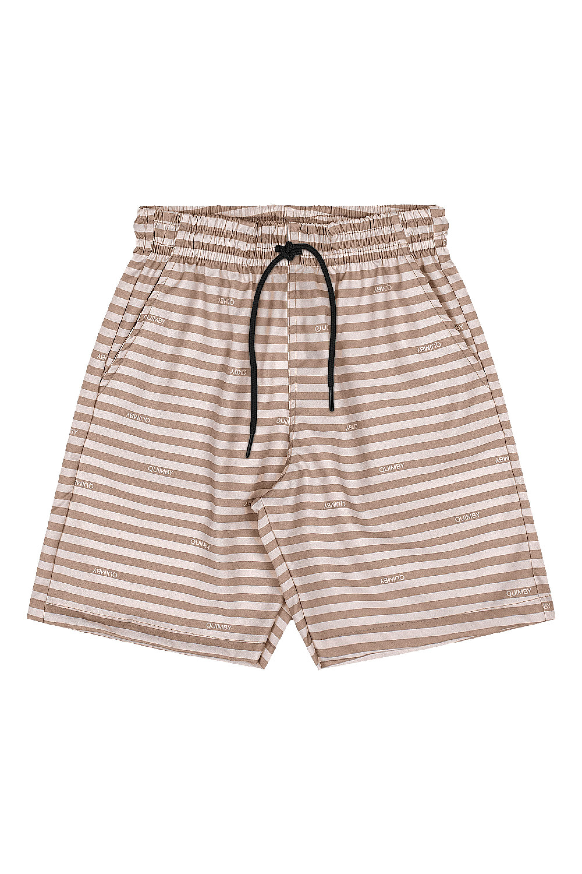 Conjunto Infantil Masculino Camiseta e Bermuda Listrada (Branco) Quimby - Imagem 28